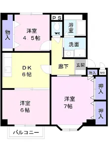 スプリングタクトⅡ【2階】の間取り