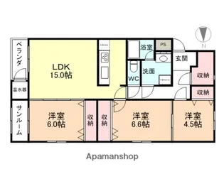 プレッシャスひばり【103号室】の間取り