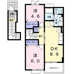 ベル・スクエアⅠ【2階】の間取り