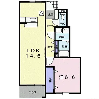 レ・パラッツオⅠ【1階】の間取り