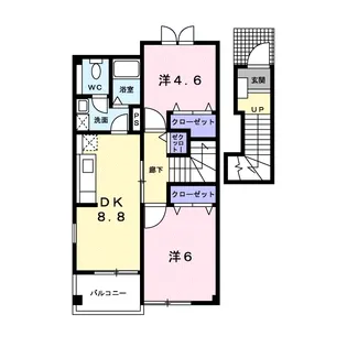 カーサ・プラシードⅠ【2階】の間取り