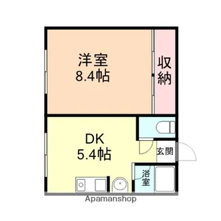 クレスト高岡【201号室】の間取り