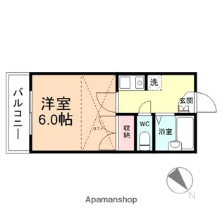 清水町第3レジデンス【208号室】の間取り