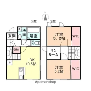 フォレストメゾン小島 C【2号室】の間取り