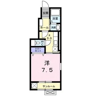 ア・ピアチェーレⅠ【1階】の間取り