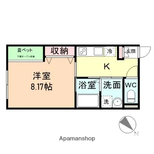 ソシアメゾンドⅢ【205号室】の間取り