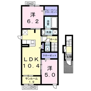 I ネット 5 A【2階】の間取り