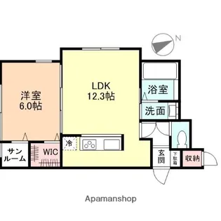PCELL【1階】の間取り