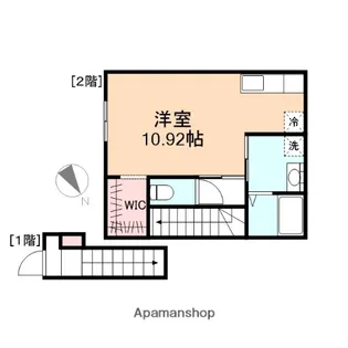 ハウスゲート元町【206号室】の間取り