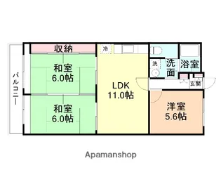 パークキャッスル高岡【902号室】の間取り