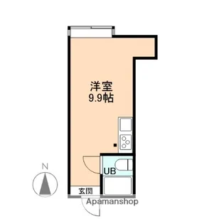 GRAYB【101号室】の間取り
