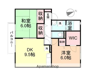 スカイクレストB棟【101号室】の間取り