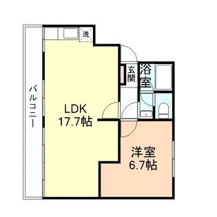 HERITEGE木津【3階】の間取り