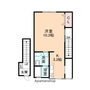 ソリハル【B203号室】の間取り