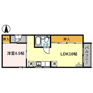 JーHOUSE駅南【4階】の間取り