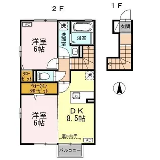 ミール【2階】の間取り