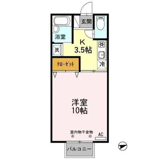 コーポ・セジュール【2階】の間取り