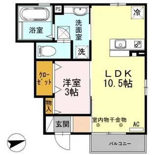 リエゾン シュシュ【1階】の間取り