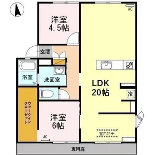 サンビレッジ 8【1階】の間取り
