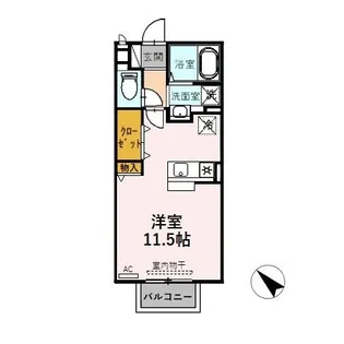 リエゾンE棟【2階】の間取り