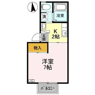 コーポトゥインクル【2階】の間取り