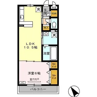 グラン・トレスJ【1階】の間取り