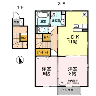 ガーデン ローリエ【2階】の間取り