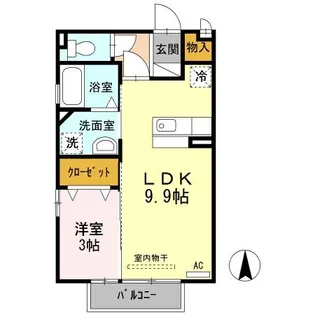 ファインコートⅡ【1階】の間取り