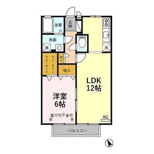 ミューズ21 B【2階】の間取り