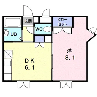 ツインパレスさくら台NORTH【1階】の間取り