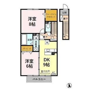 セジュール薫風 A【2階】の間取り