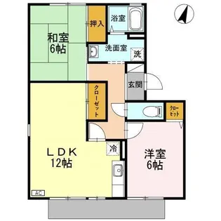 サンビレッジ 1【1階】の間取り