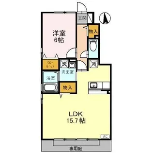 ローズコート歌の森 A【1階】の間取り
