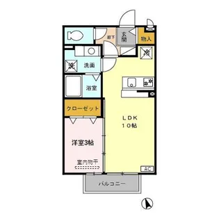 ミューズ21 A【2階】の間取り