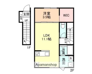 ULU【203号室】の間取り