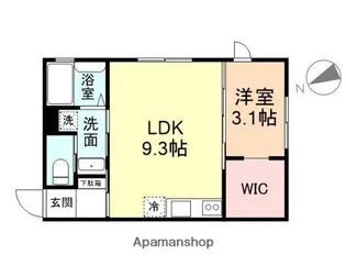 CHATONⅢ【202号室】の間取り