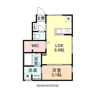 INTEGRAL羽広【103号室】の間取り