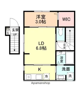 INTEGRAL羽広【201号室】の間取り