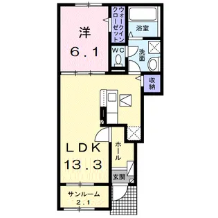 アンシャンテ Ⅵ【1階】の間取り