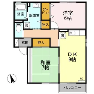 トゥルーハート【2階】の間取り