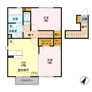 グレース B【2階】の間取り