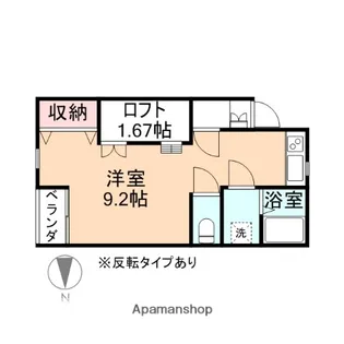 ガーデン・マム【1-D号室】の間取り