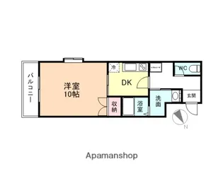EUTORIX16【403号室】の間取り