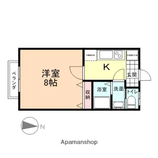 コーポペンパル【1階】の間取り
