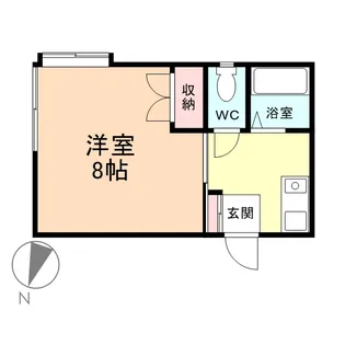 パークサイド呉羽【1階】の間取り