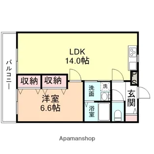 パークサイドヤマダ【2階】の間取り