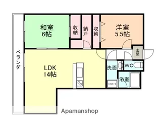 セントグレイス【303号室】の間取り