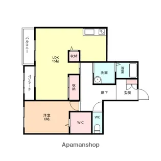 富山県高岡市福岡町下老子【アパート】の間取り