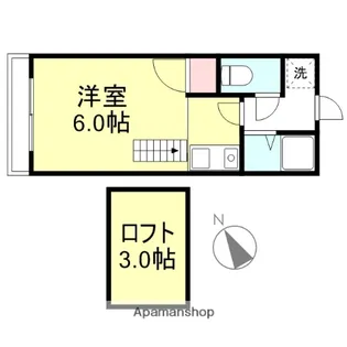 ワイケイハイツ【101号室】の間取り