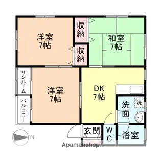 メゾンハイウィロS棟【2階】の間取り